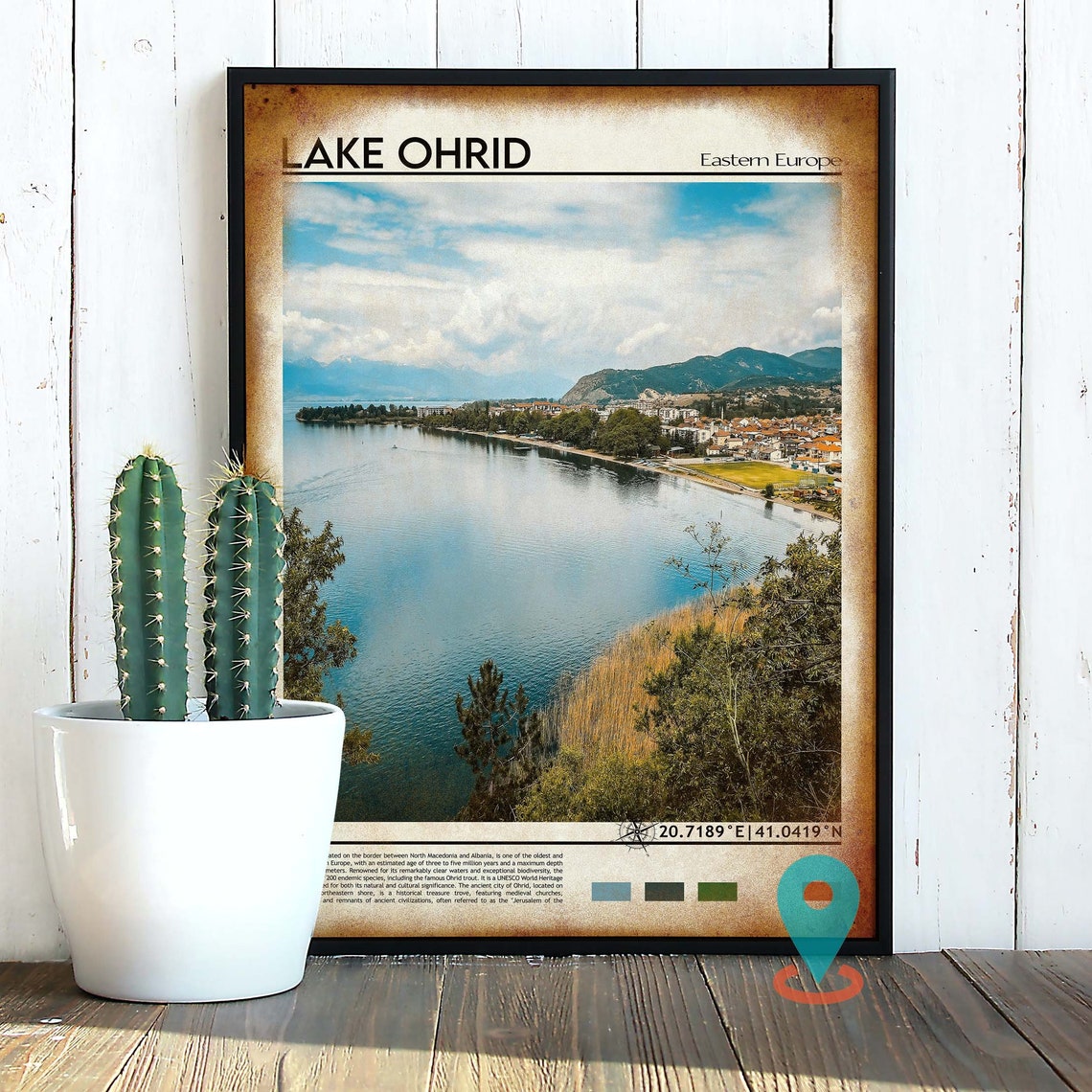Lake Ohrid Print Lake Ohrid Wall Art Lake Ohrid Poster Lake Ohrid Photo Lake Ohrid Poster Print Lake Ohrid Macedonia Macedonia Poster - Image 2