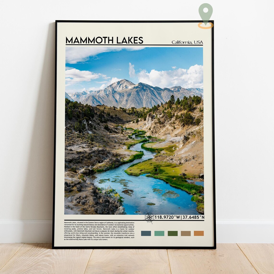Mammoth Lakes California Sierra Creek Mountain View Photo Poster - Image 5