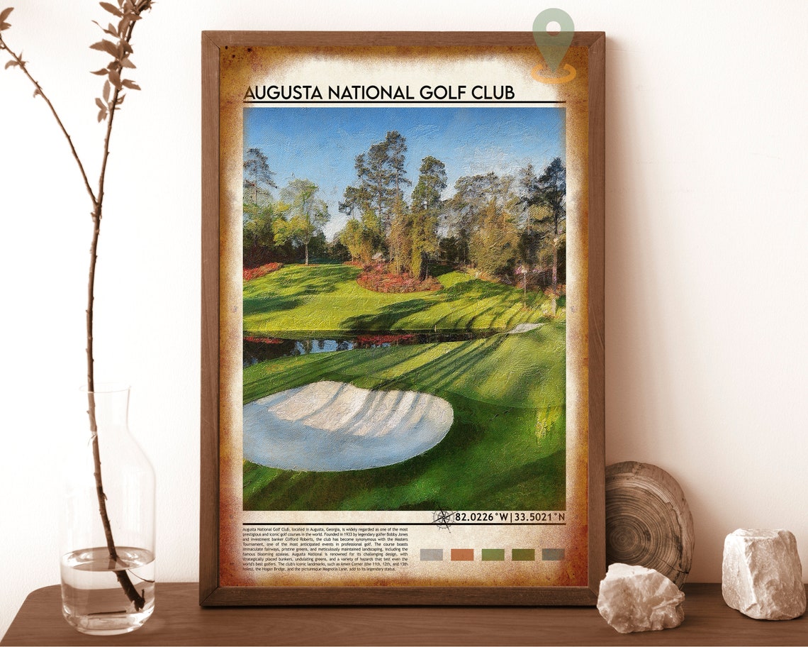 Augusta National Golf Club Georgia Fairway Masters Greens Poster - Image 6