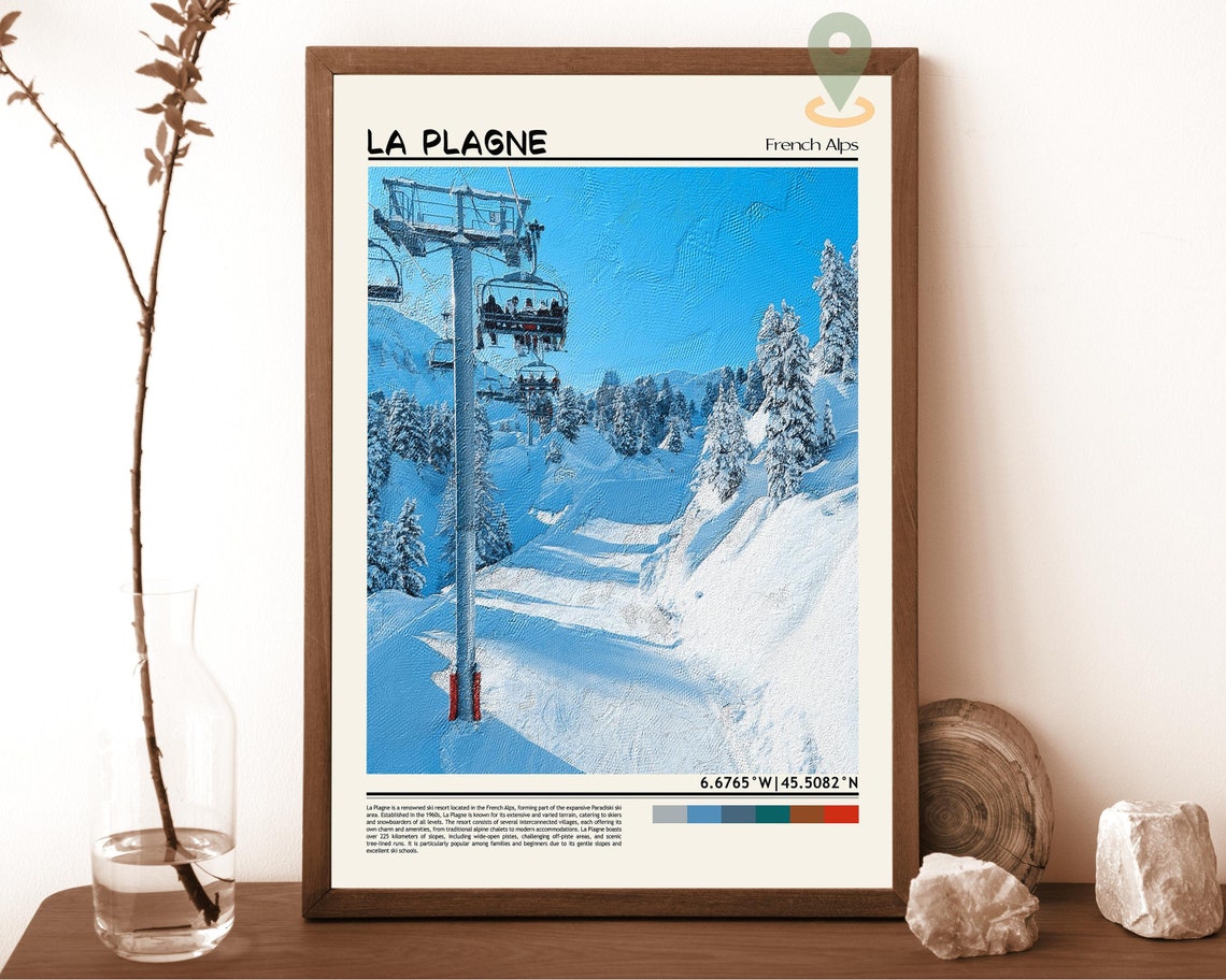 La Plagne Print La Plagne Wall Art La Plagne Poster La Plagne Photo La Plagne Poster Print La Plagne Wall Dcor La Plagne France
