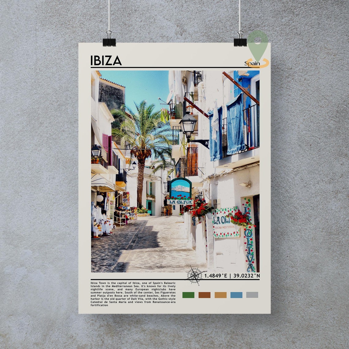 Ibiza Print Ibiza Poster Ibiza Wall Art Ibiza Travel Ibiza Art Print Ibiza Artwork Ibiza Photo Ibiza Painting Ibiza Spain Print - Image 3