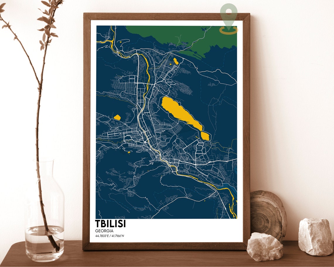 Tbilisi Map Tbilisi Map Print Tbilisi City Map Tbilisi Wall Art Tbilisi Travel Poster Tbilisi Poster Tbilisi Photo Tbilisi Georgia - Image 2