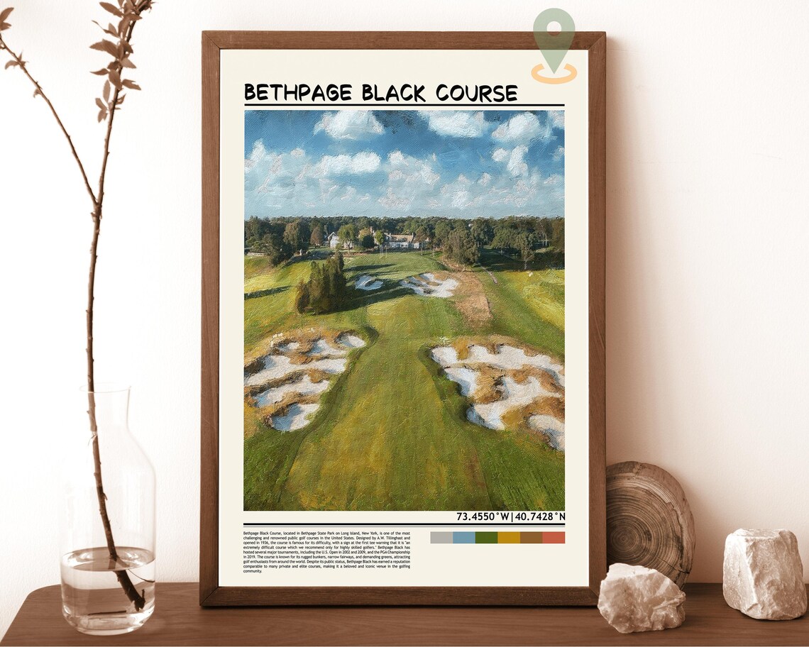 Bethpage Black Course Long Island New York Championship Poster