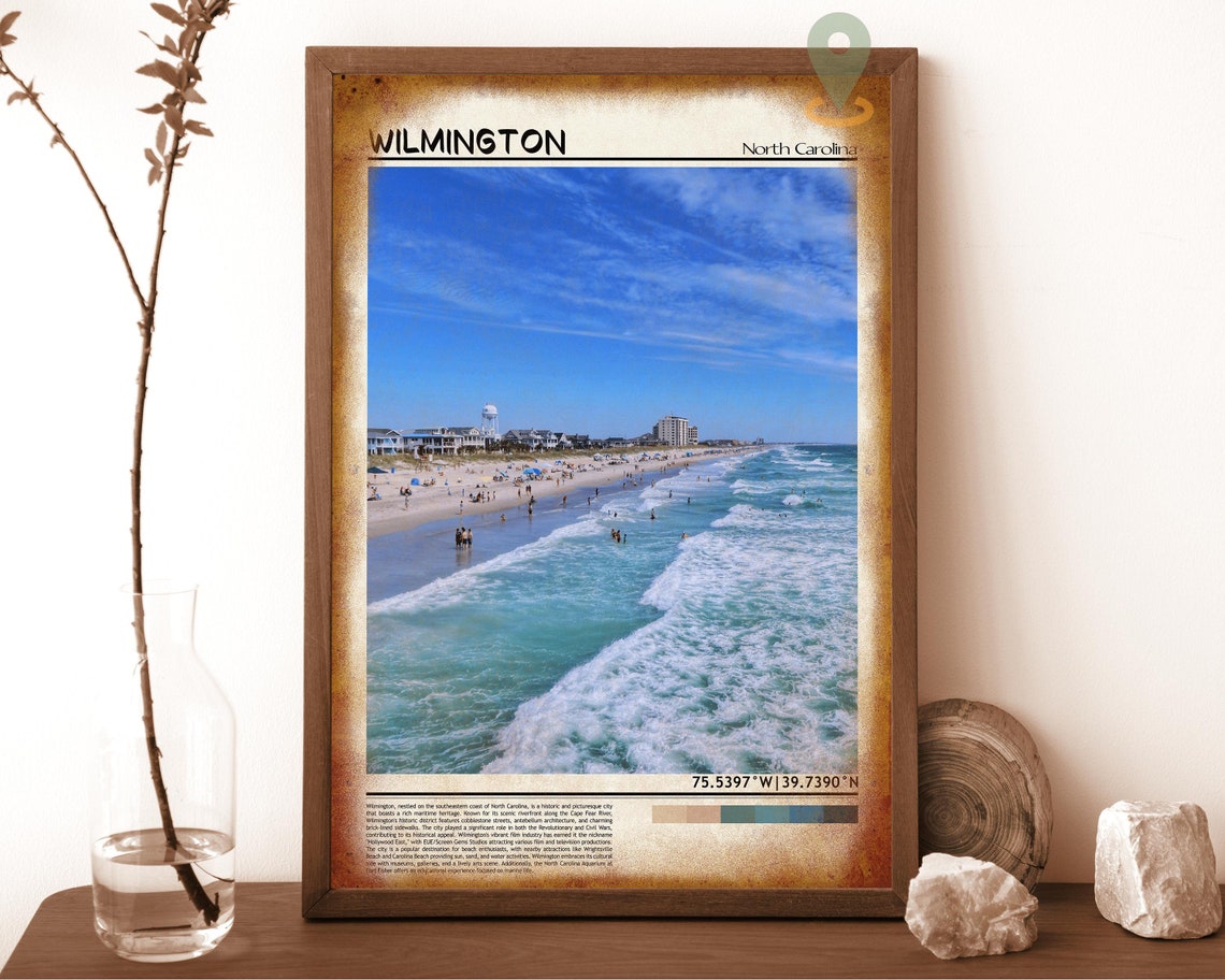 Wilmington Travel Poster Wilmington Print Wilmington Wall Art Wilmington Vintage Poster Wilmington Photo Wilmington Poster Print - Image 6