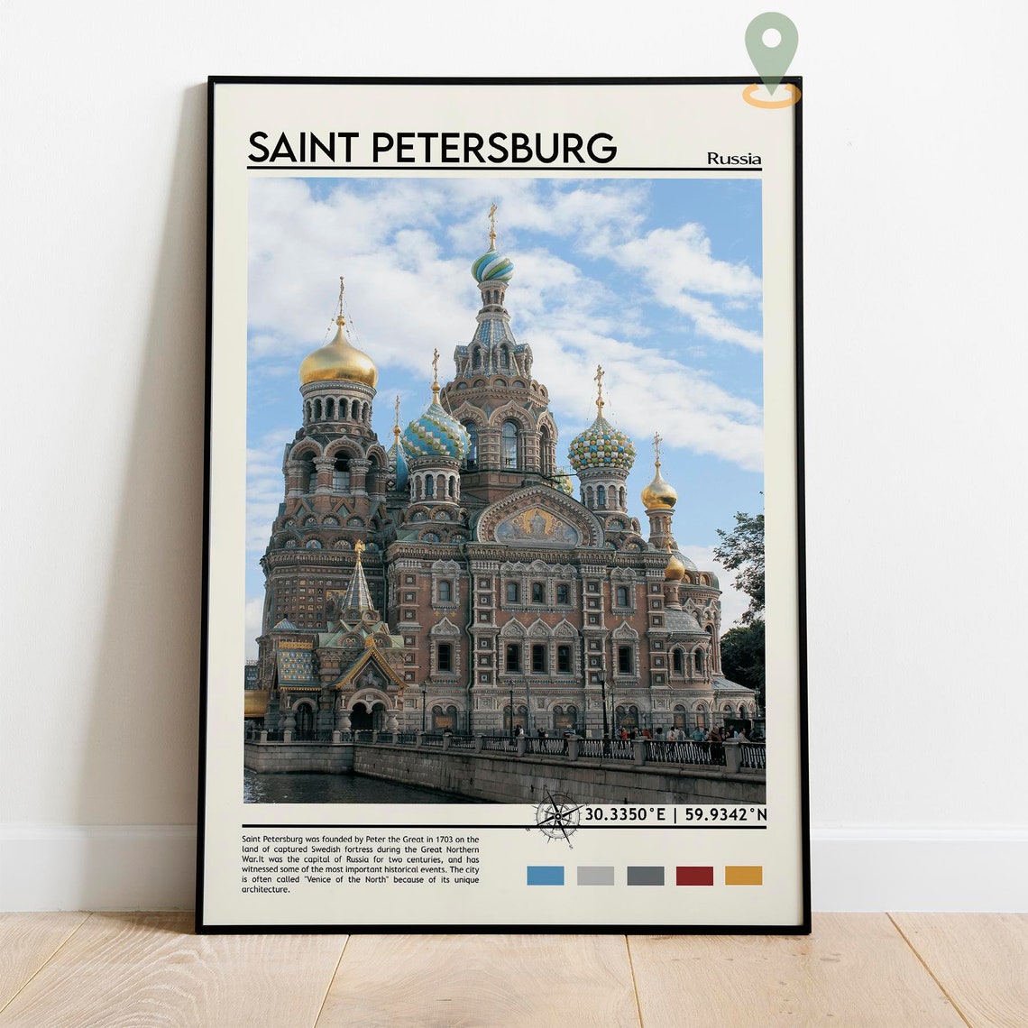 Saint Petersburg Print Saint Petersburg Poster Saint Petersburg Wall Art Saint Petersburg Travel Saint Petersburg Russia Print Moscow - Image 2