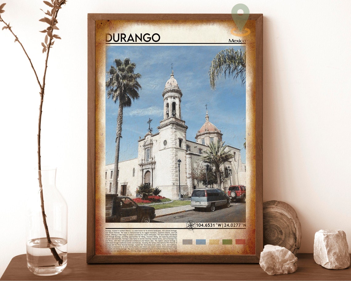 Durango Print Durango Poster Durango Wall Art Durango Travel Durango Art Print Durango Artwork Durango Photo Durango Mexico Print - Image 6