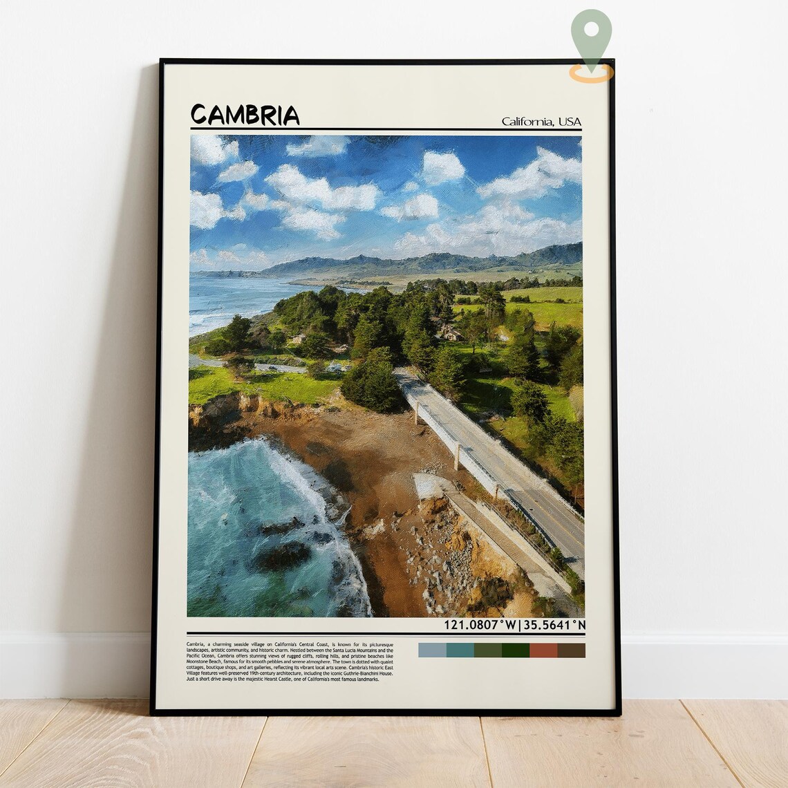 Cambria Print Cambria Wall Art Cambria Poster Cambria Photo Cambria Poster Print Cambria Travel Poster Cambria California - Image 4