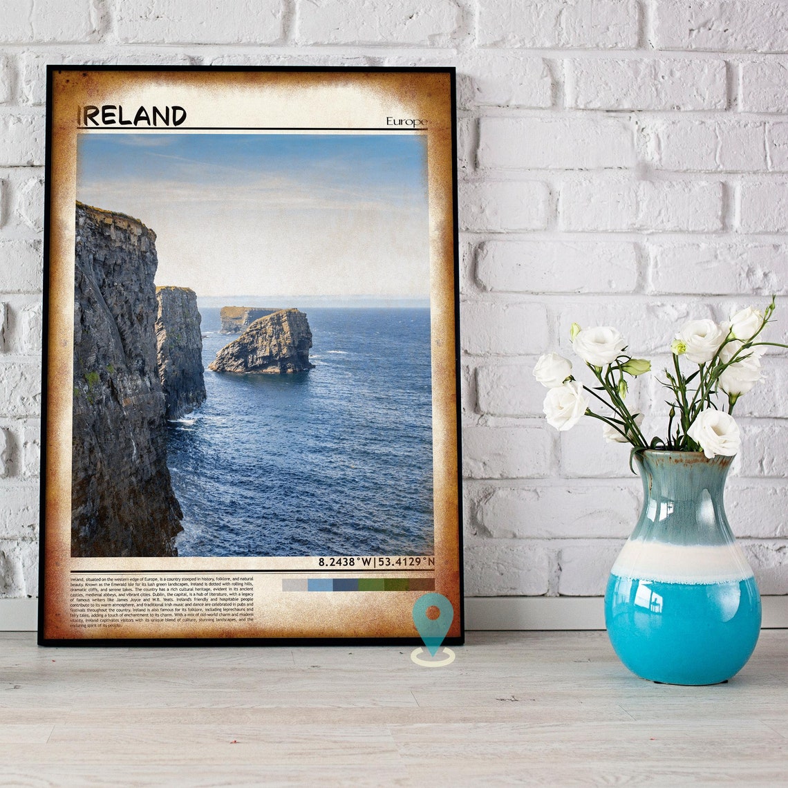 Ireland Art Ireland Artwork Ireland Map Ireland Photo Ireland Poster Ireland Print Ireland Travel Ireland Painting Ireland Wall Art - Image 5
