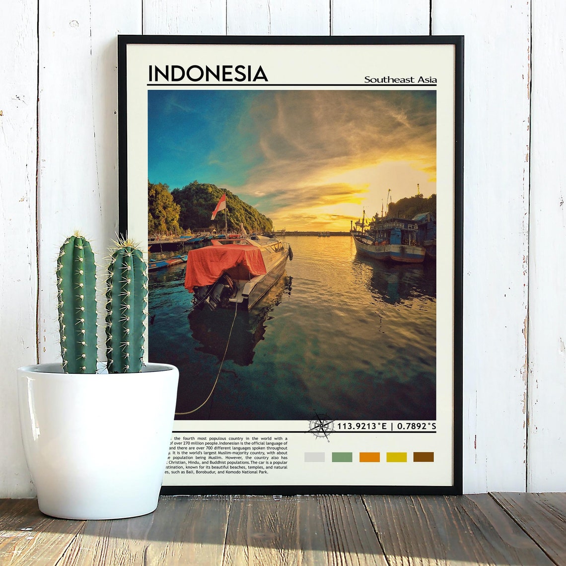 Indonesia Print Indonesia Art Indonesia Poster Indonesia Photo Indonesia Poster Print Indonesia Painting Jakarta Poster Jakarta City - Image 5
