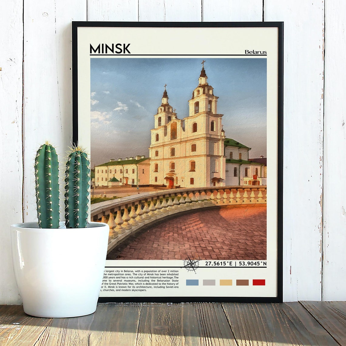 Minsk Print Minsk Poster Minsk Wall Art Minsk Travel Minsk Art Print Minsk Artwork Minsk Photo Minsk Belarus Print Minsk Skyline Art - Image 2