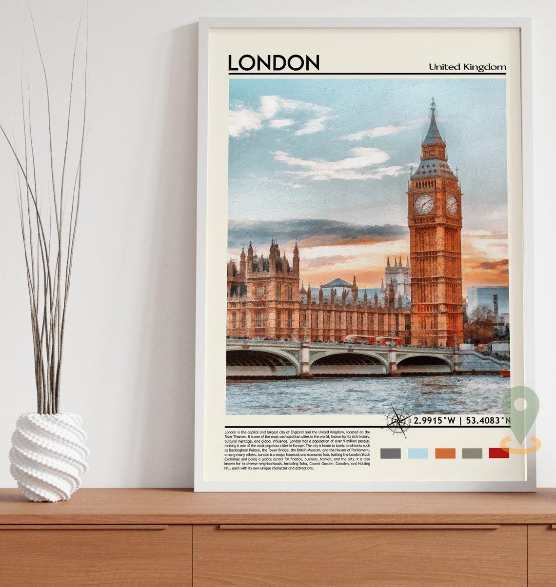 London Print London Poster London Wall Art London Travel London Art Print London Artwork London Photo United Kingdom Print London - Image 3