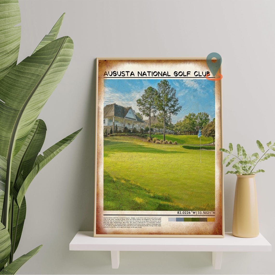 Augusta National Golf Club Georgia Famous Masters Course Travel Poster - Image 5