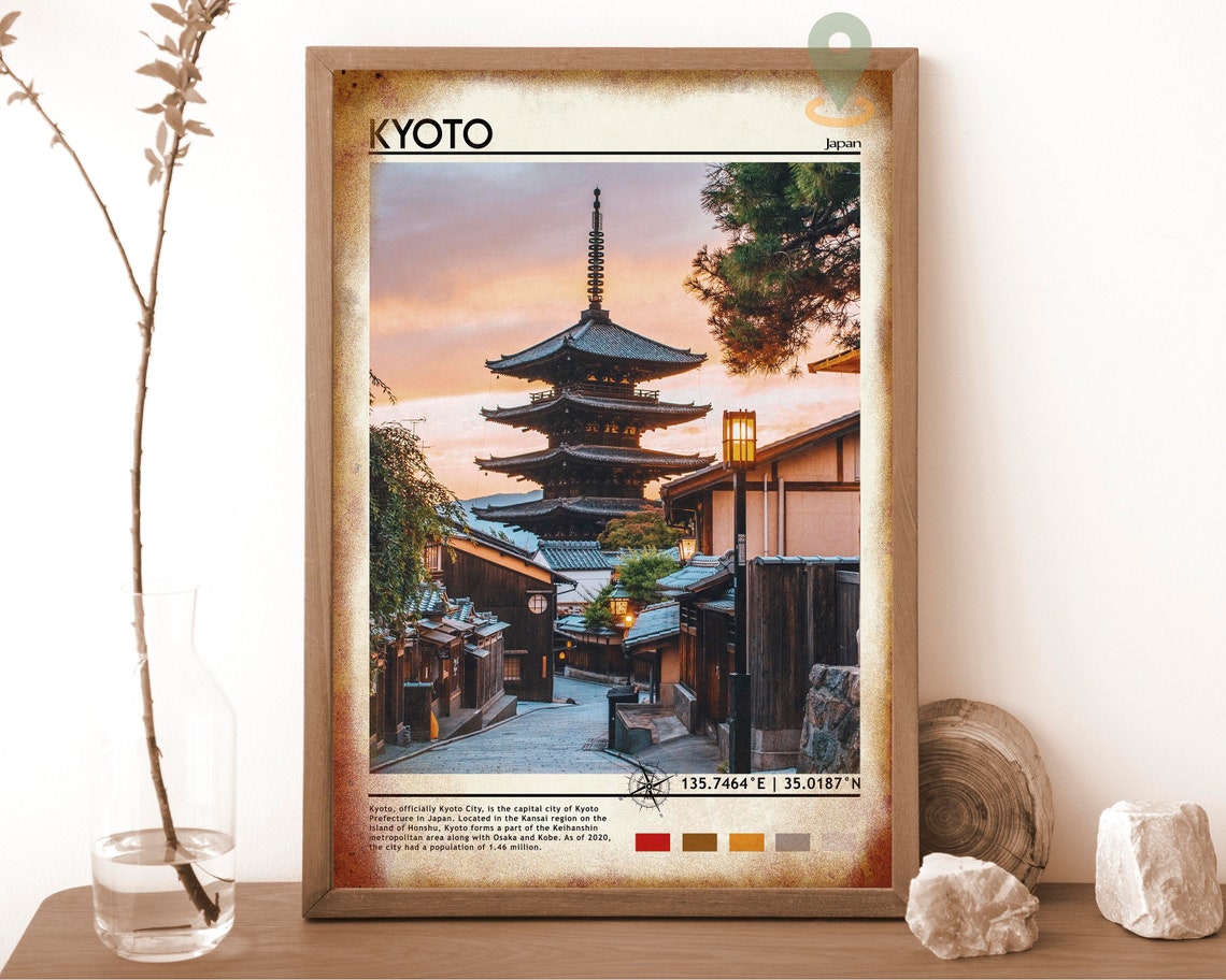 Kyoto Print Vintage Poster Kyoto Wall Art Kyoto Poster Kyoto Photo Kyoto Poster Print Kyoto Wall Decor Japan - Image 6