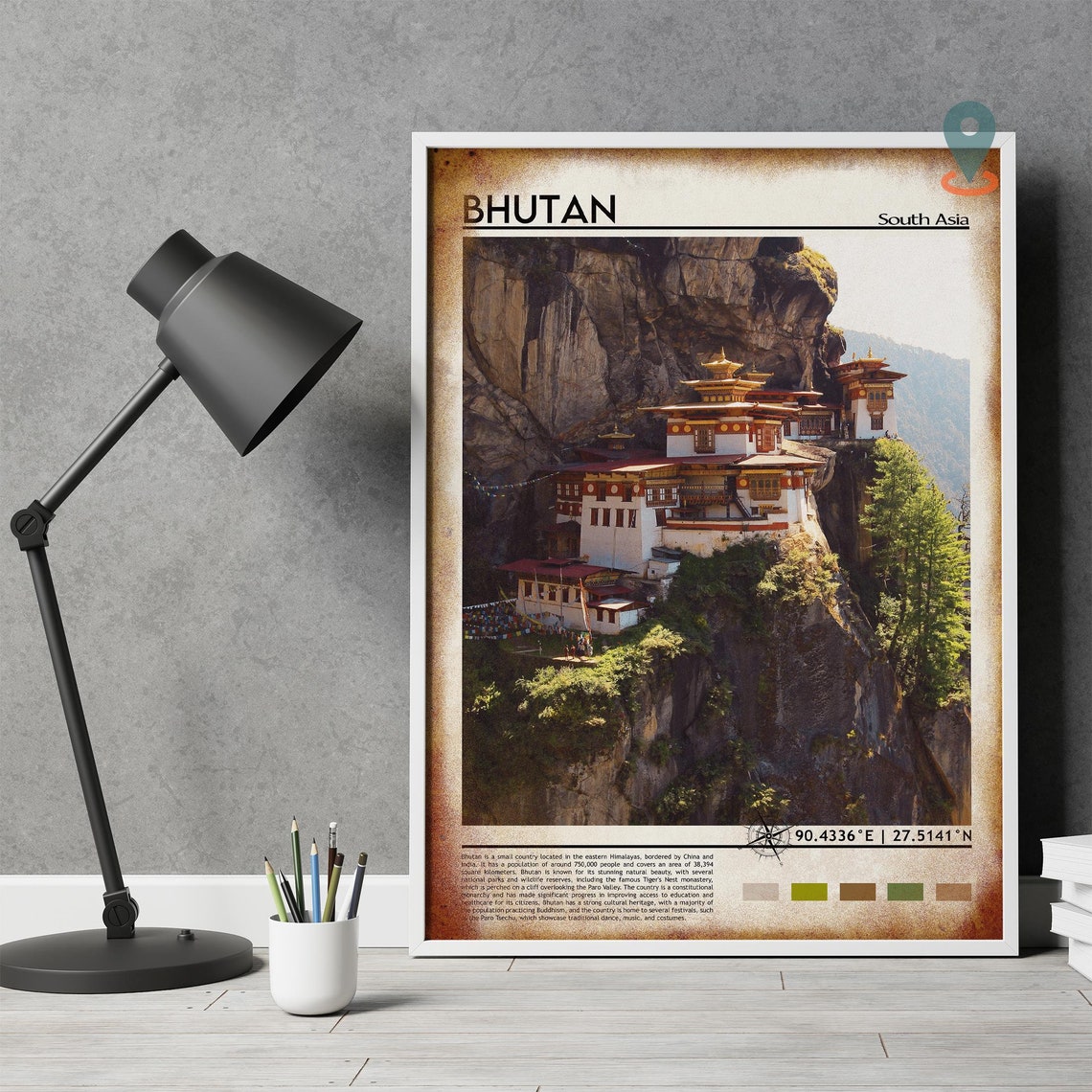 Thimphu Print Bhutan Print Bhutan Poster Bhutan Wall Art Bhutan Travel Bhutan Art Print Bhutan Artwork Bhutan Photo Bhutan Thimphu - Image 4