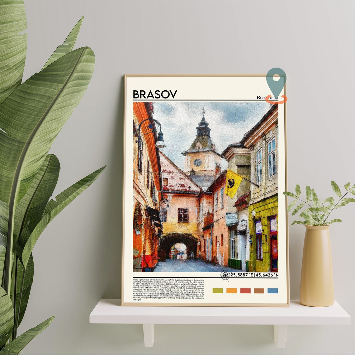 Brasov Travel Print Brasov Poster Brasov Wall Art Brasov Travel Print Brasov Art Print Brasov Artwork Brasov Photo Romania Print - Image 5