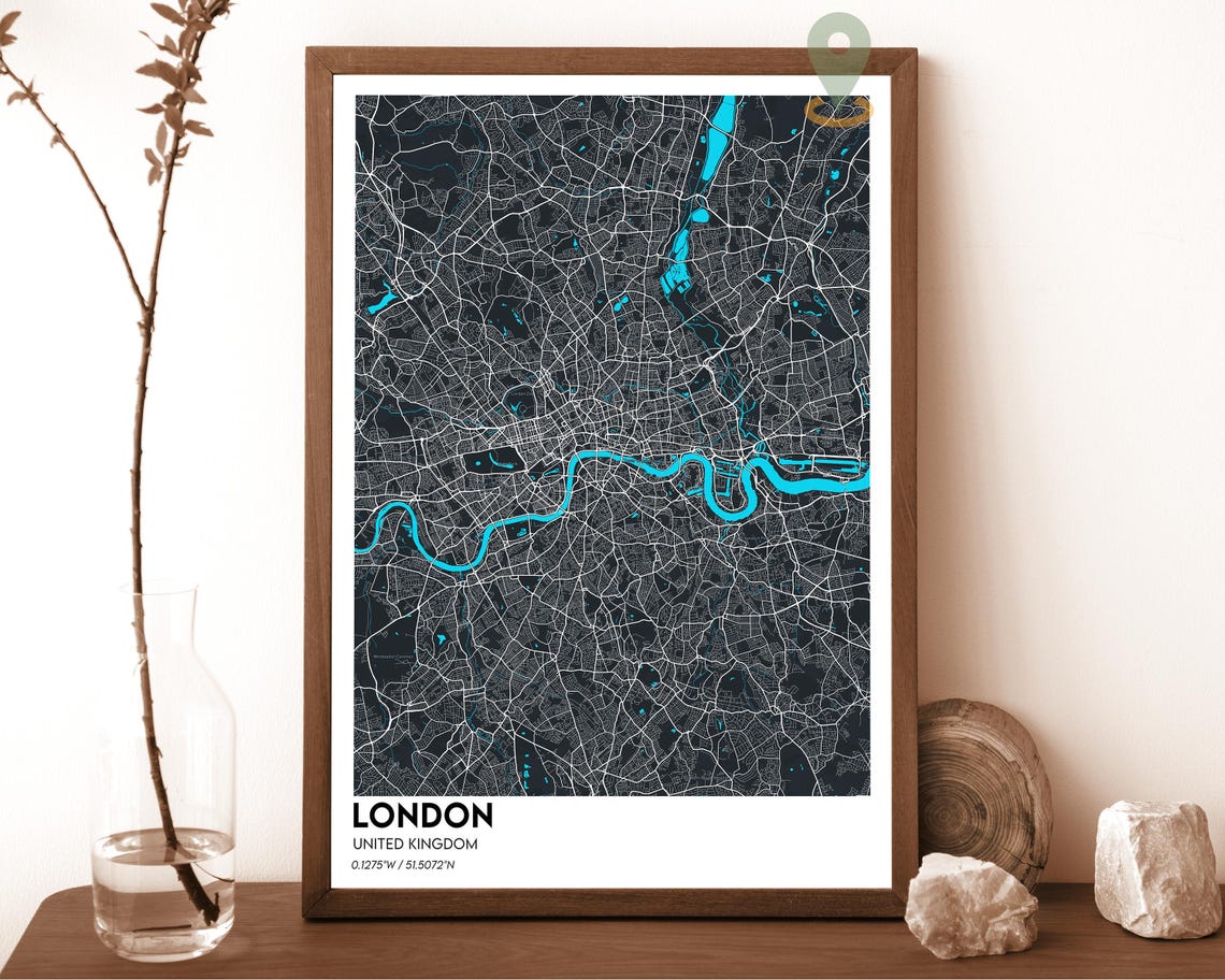 London Map London Map Print London Personalized Map London Wall Art London Travel Poster London Poster London Photo London England - Image 5