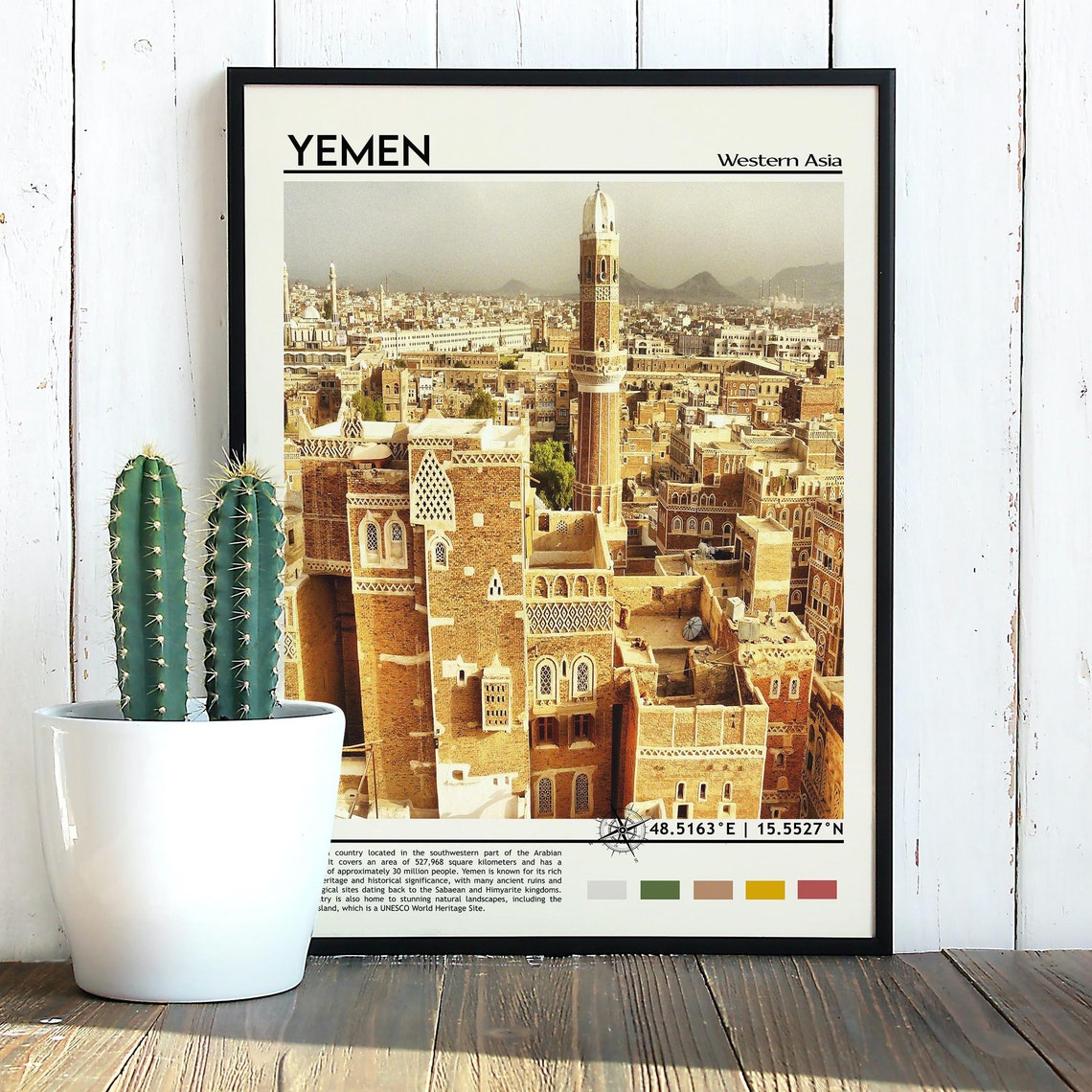 Yemen Print Yemen Photo Yemen Poster Yemen Painting Yemen Artwork Yemen City Sanaa Poster Yemen Wall Art Yemen Wall Art Yemen Decor - Image 2