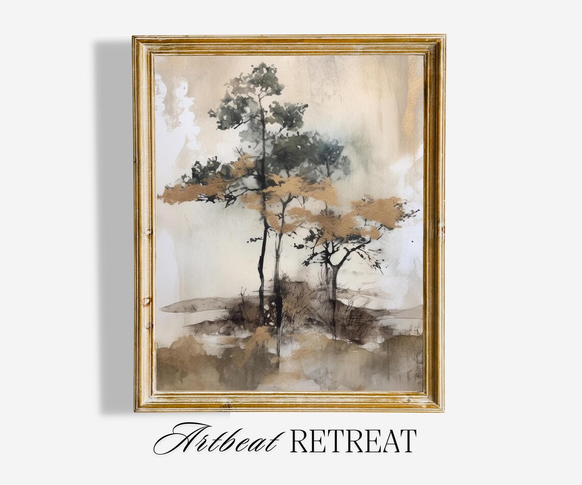 Japandi Neutral Scandinavian Wall Art, Art Print