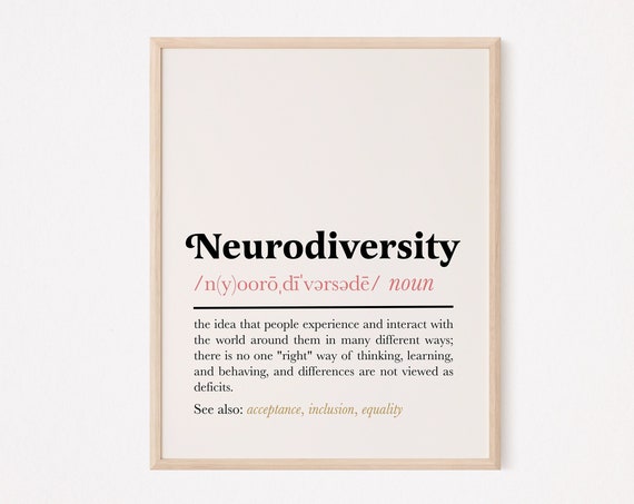 Neurodiversity Definition Poster Print