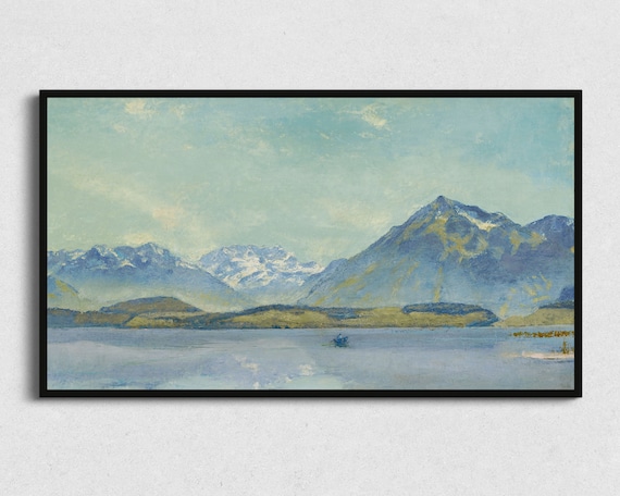 Mountain Art Painting For Frame Tv