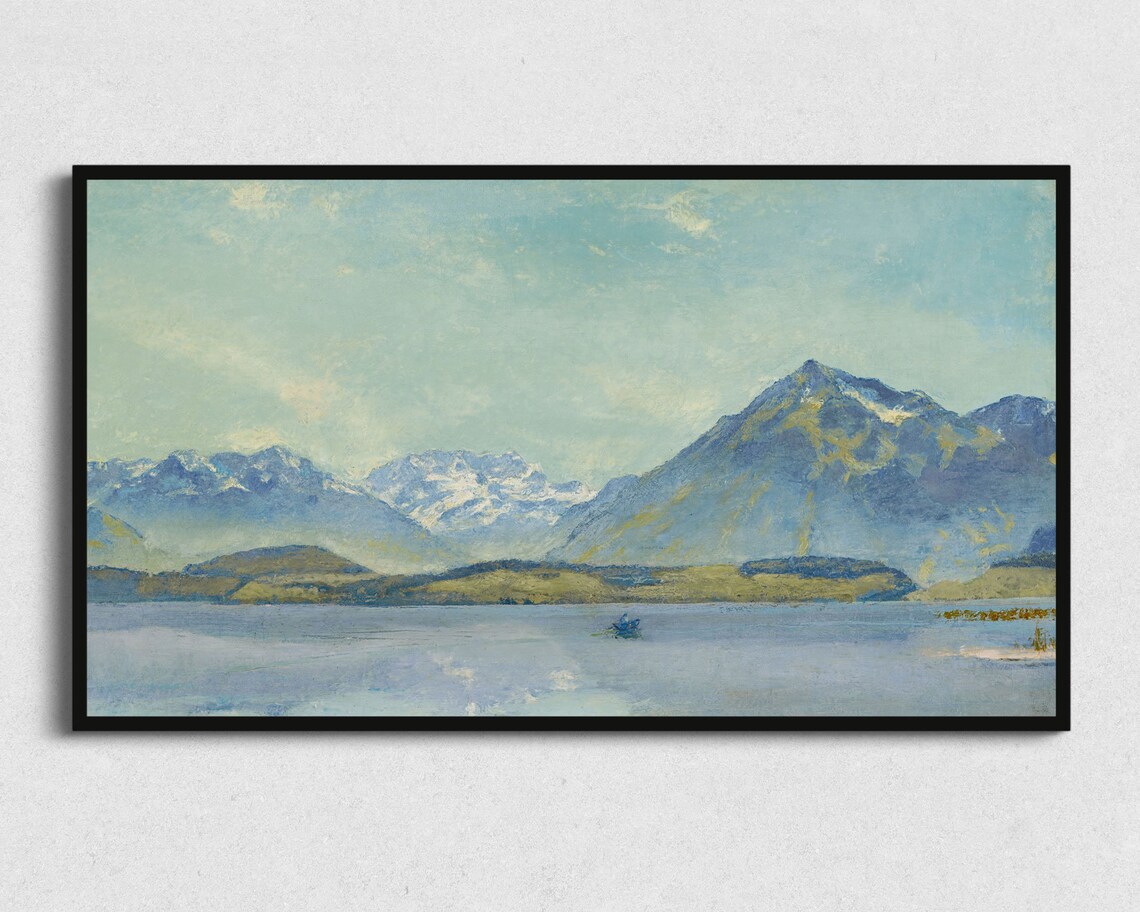 Mountain Art Painting For Frame Tv