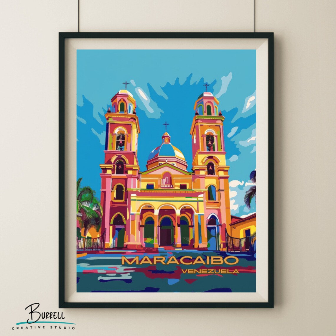 Maracaibo Venezuela Basilica De La Chinita Travel Poster