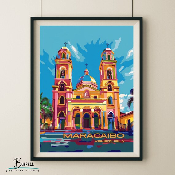 Maracaibo Venezuela Basilica De La Chinita Travel Poster