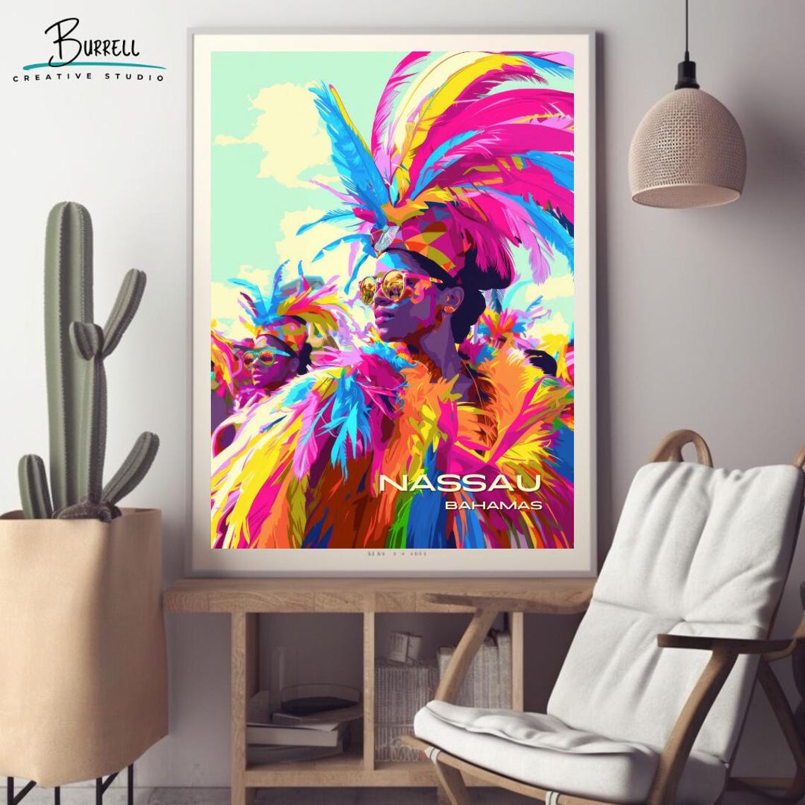 Nassau Bahamas Carnival Travel Poster Wall Art Poster Print - Image 2