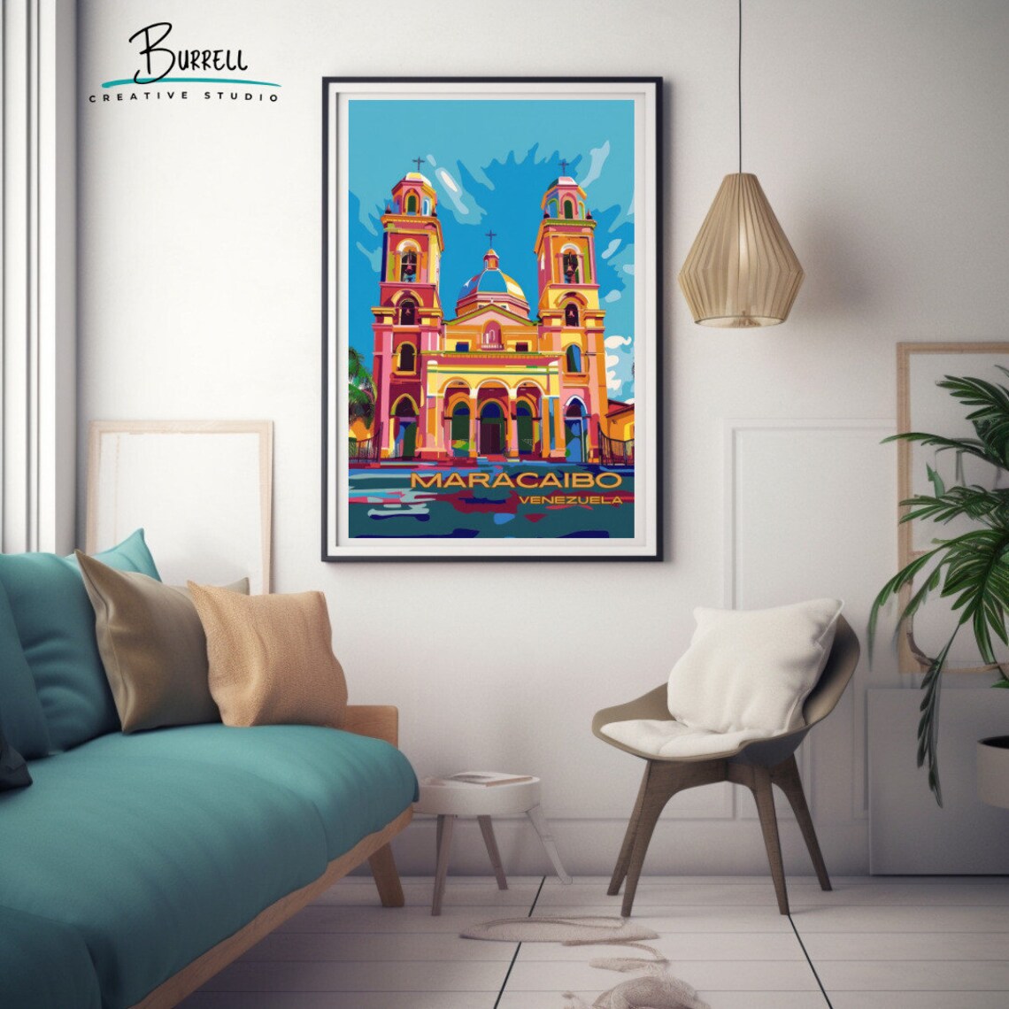 Maracaibo Venezuela Basilica De La Chinita Travel Poster - Image 3