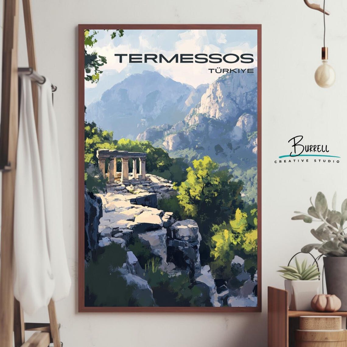 Termessos Turkiye Ancient Ruins Pine Forest Mountain Scenery Poster - Image 4