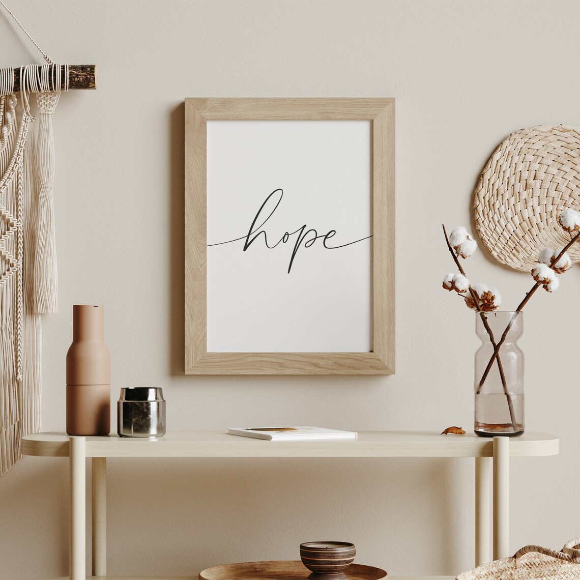 Hope Print, Bible Verse Christian Farmhouse Decor - Image 2