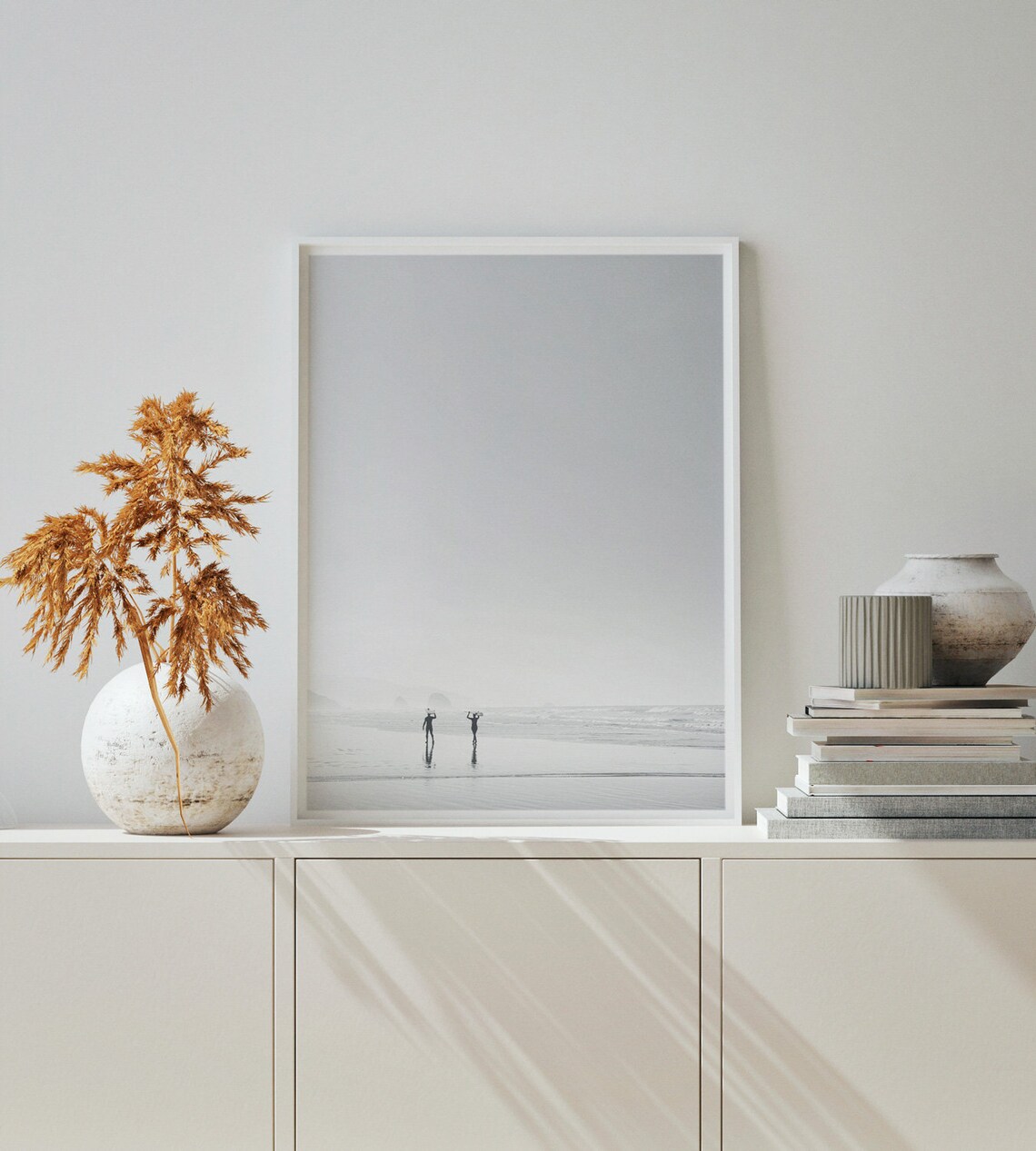 Surf Print Black and White Poster, Ocean Waves - Image 2