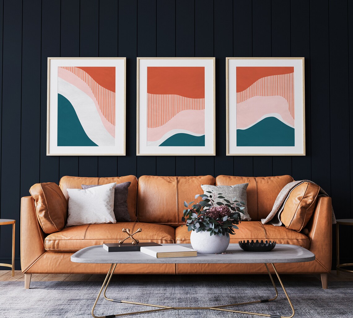 Abstract Bedroom Wall Decor, Boho Farmhouse Style - Image 5