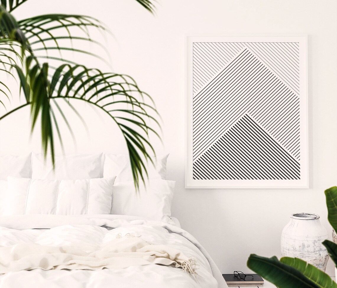 Geometric Shapes Print, Minimalist Mid-Century Art - Image 4