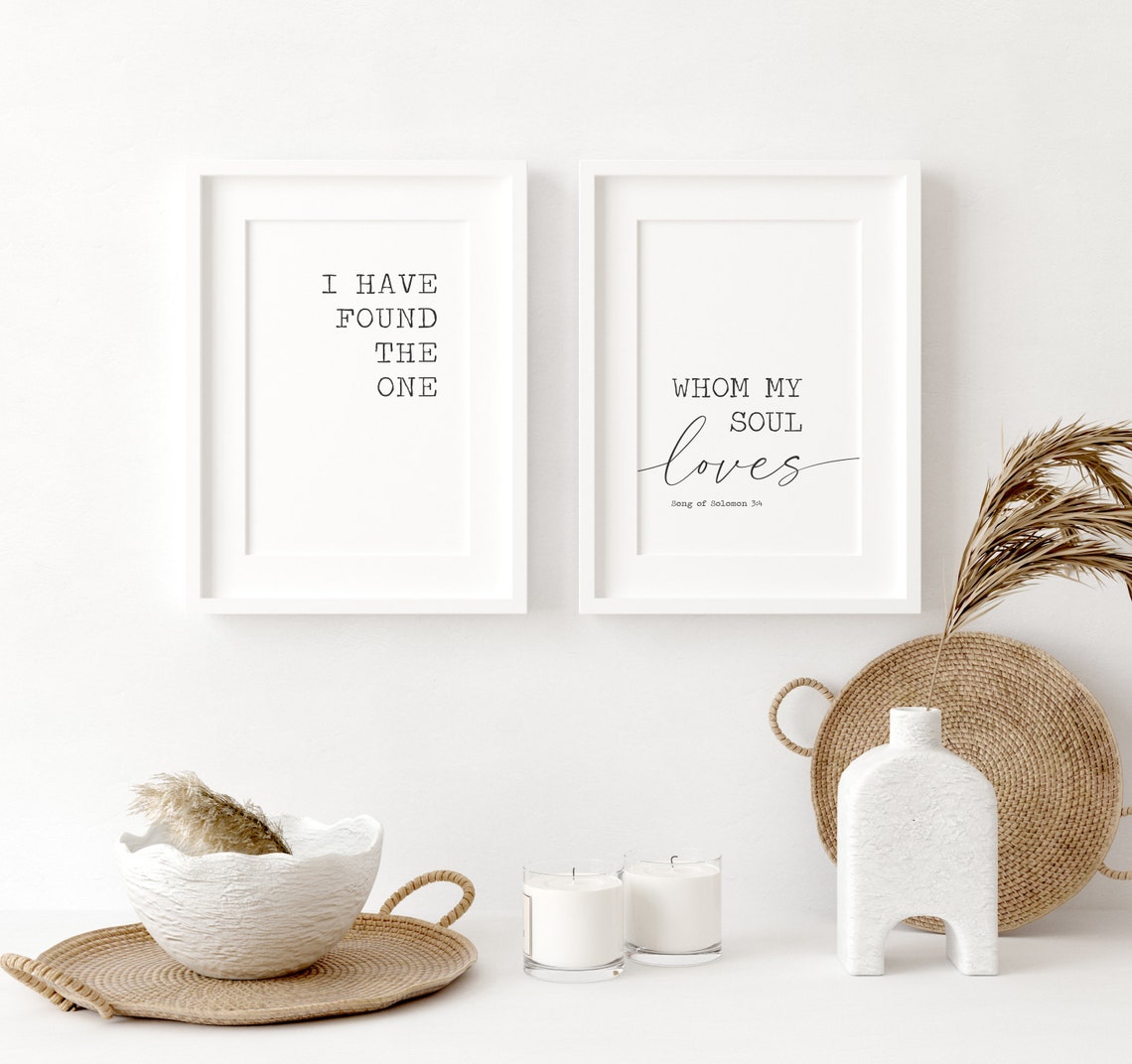 Bedroom Wall Decor I Have Found The One Whom My Soul Loves Master Bedroom Sign Bedroom Sign Song Of Solomon 34 Christian Wall Decor - Image 3