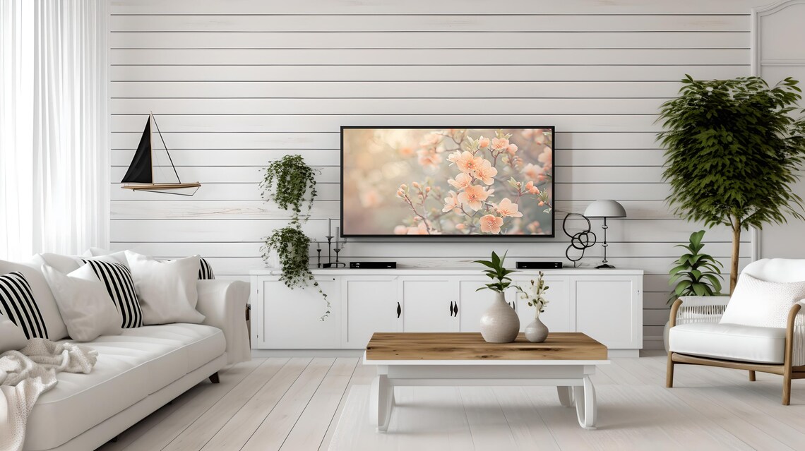 Floral Frame TV Art, Spring Blooms Art Print - Image 2