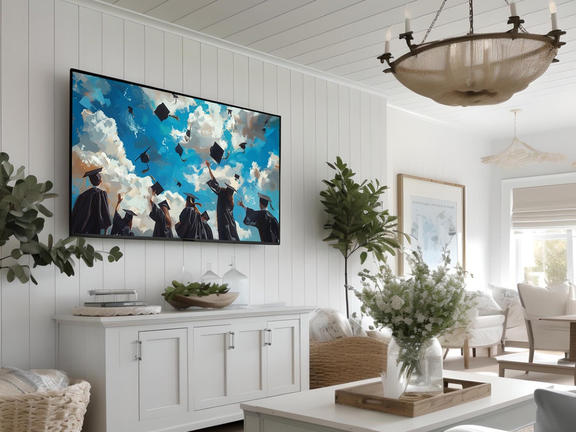 Frame Tv Art Graduation College Grad Tv Art High School Grad Tv Art Grad Party Decor Graduation Tv Art Celebration Tv Art T633 - Image 3