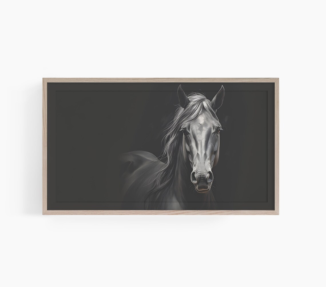 Watercolor Horse Painting, Moody Horse Art Print