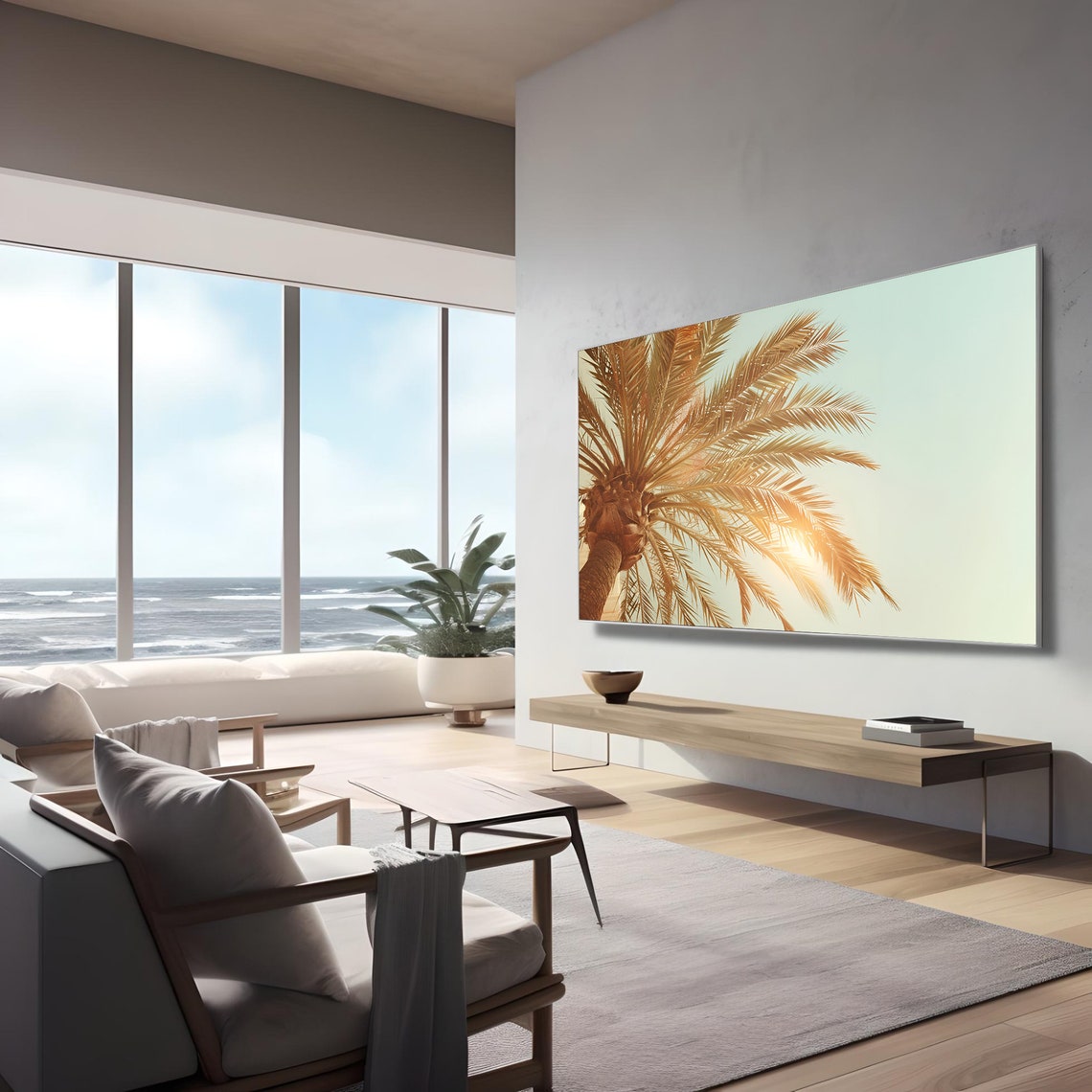 Palm Tree Summer Tropical Art Print - Image 2