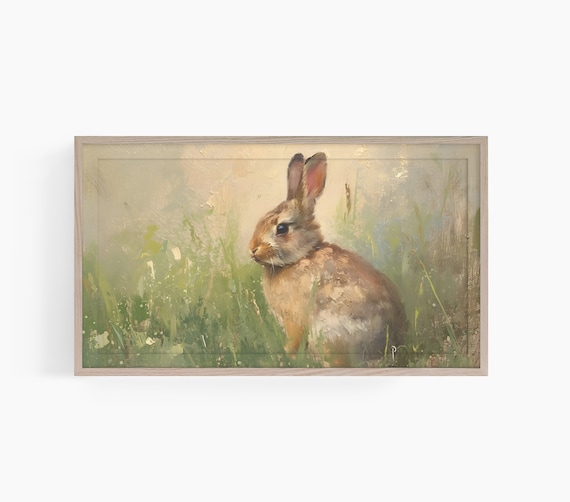 Antique Sketch Bunny, Vintage Easter Art Print
