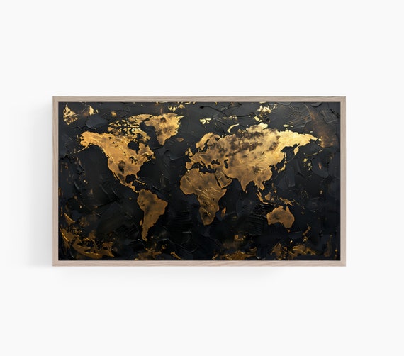 Vintage World Map, Travel Poster Art Print