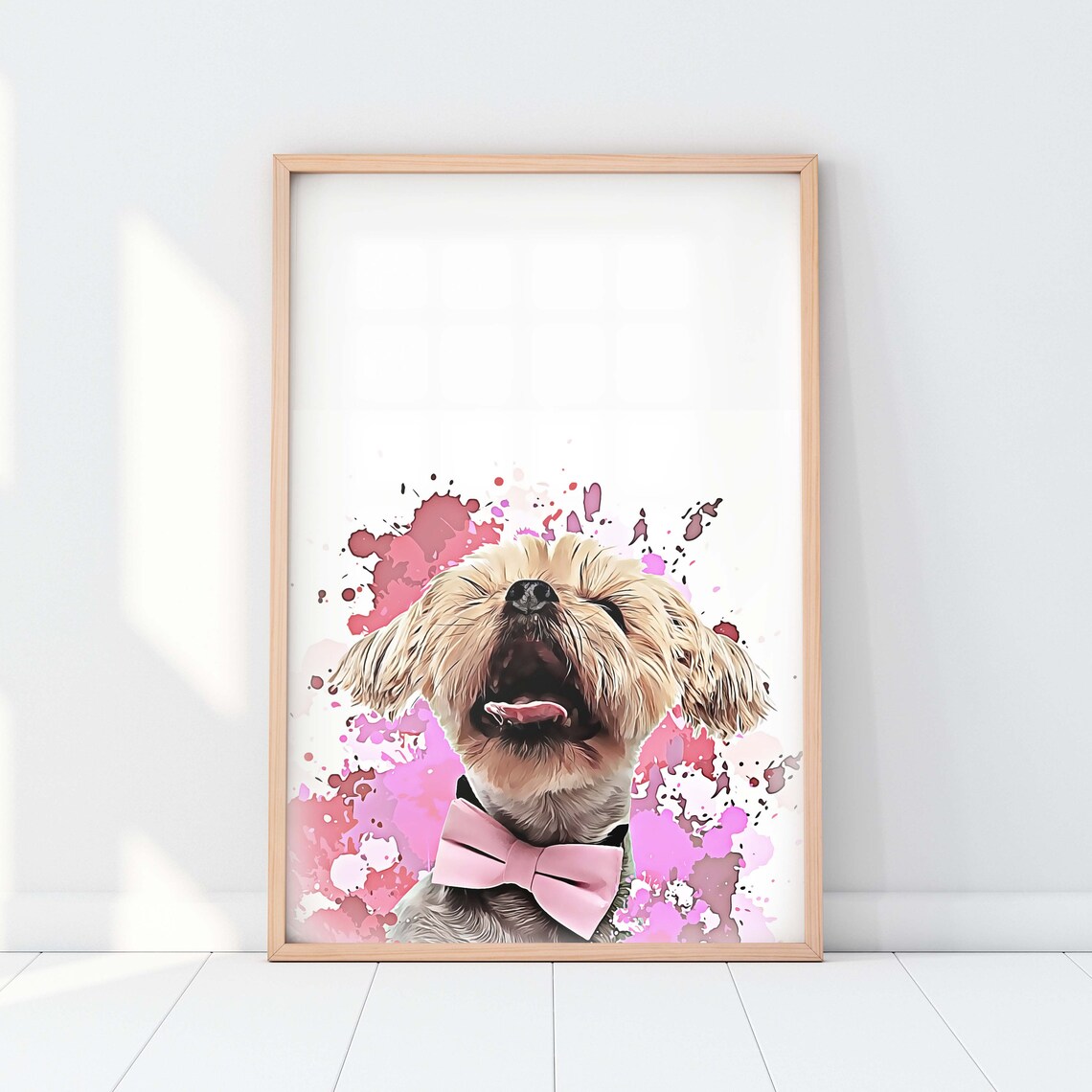 Custom Pet Portrait Splash, Dog and Cat Art Print - Image 4