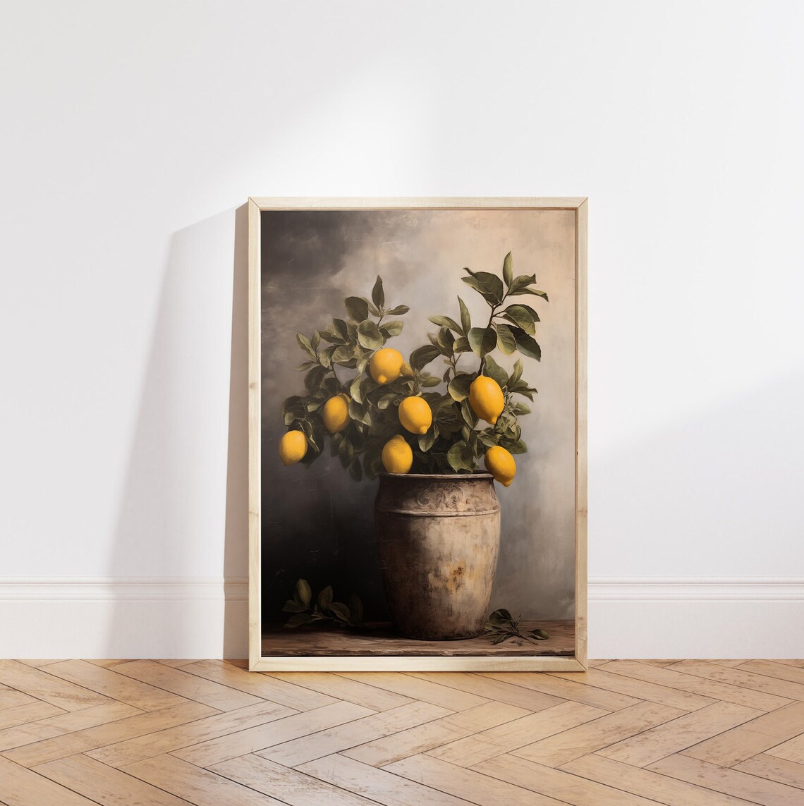 Lemon Tree In Antique Vase, Vintage Botanical Art Print - Image 5