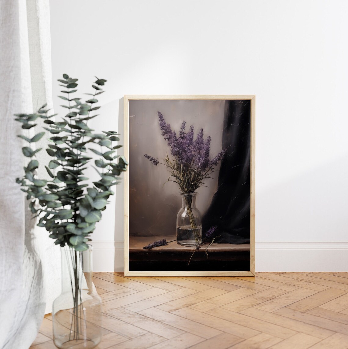 Lavender Bouquet, Purple Flowers Still Life - Image 4