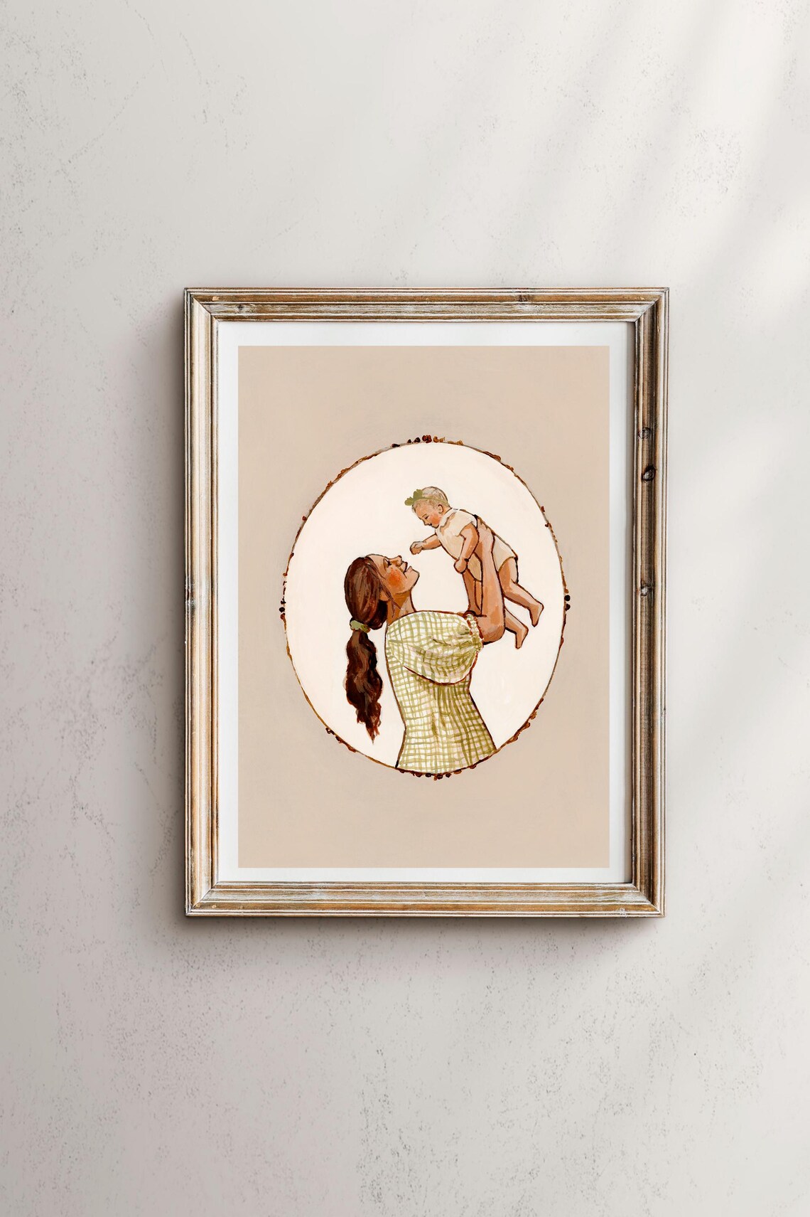 You Are My Sunshine Mother Lifting Child, Art Print