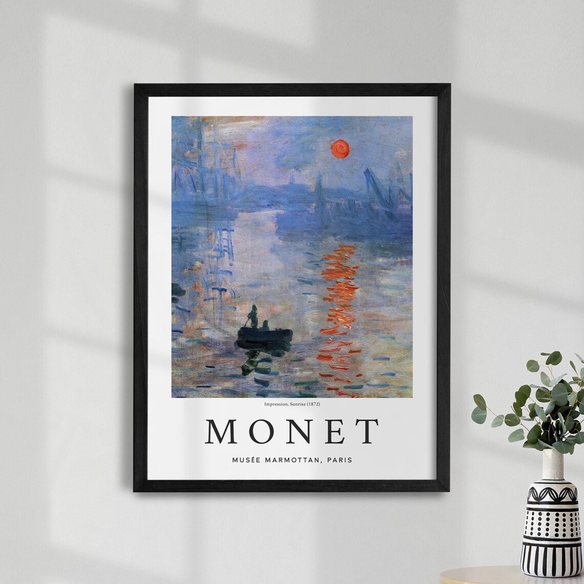 Monet Exhibition Poster, Impression Sunrise Art Print