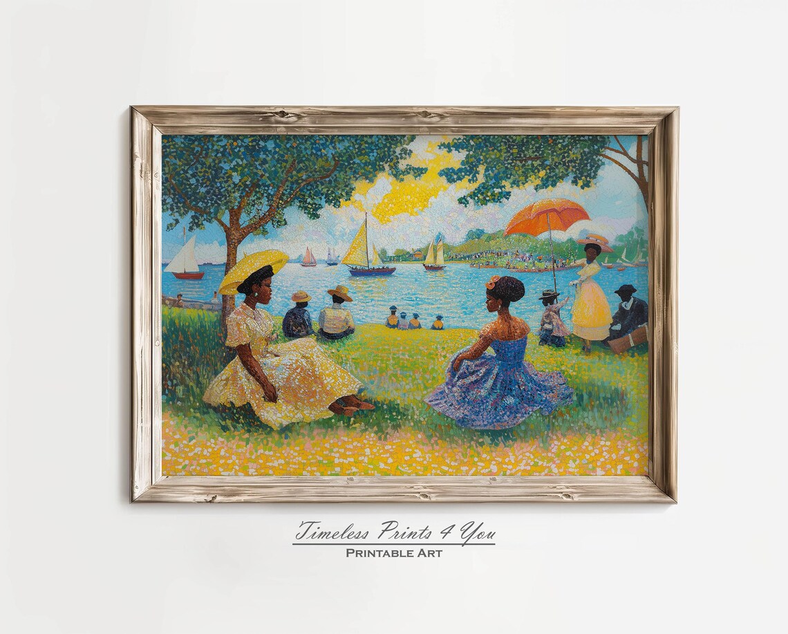 African Wall Art Black Prints, Vintage Art Print