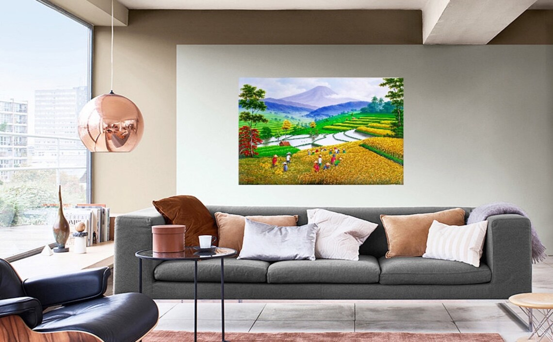 Terrace Landscape, Natural Scenery Art Print - Image 2