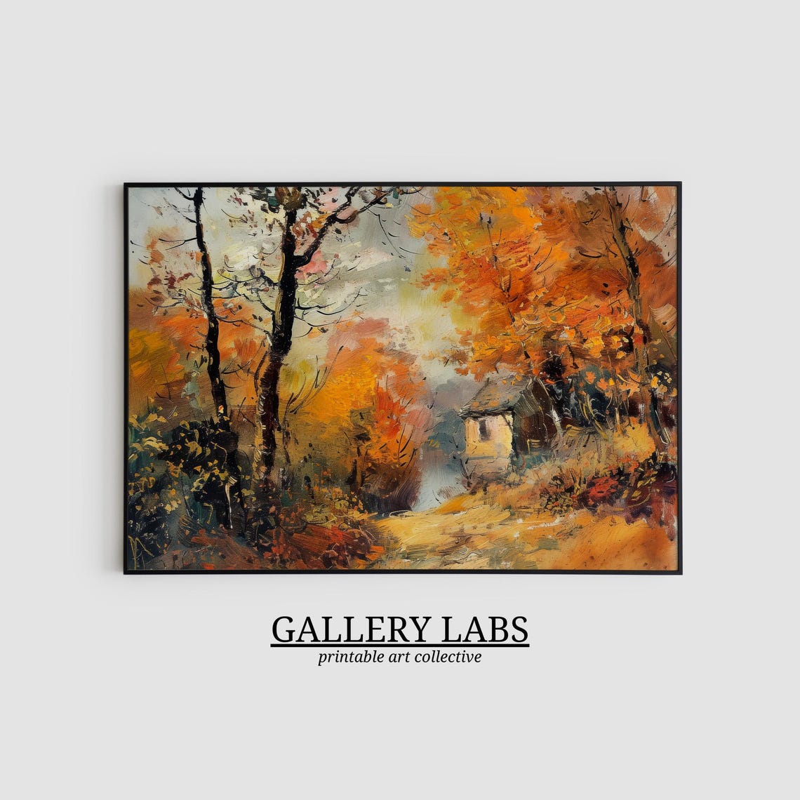 Forest Art Print, Fall Cabin Decor - Image 2
