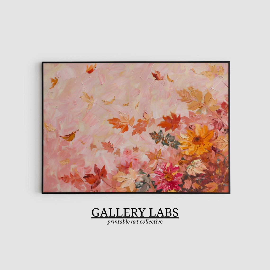 Wildflower Print, Autumn Painting for Preppy Decor - Image 2